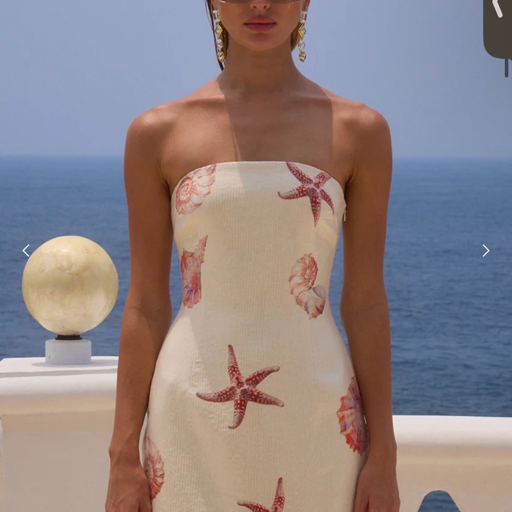 Ibiza mini dress- sand seashell